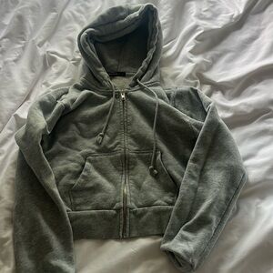 Brandy Melville Cropped “Crystal Hoodie”